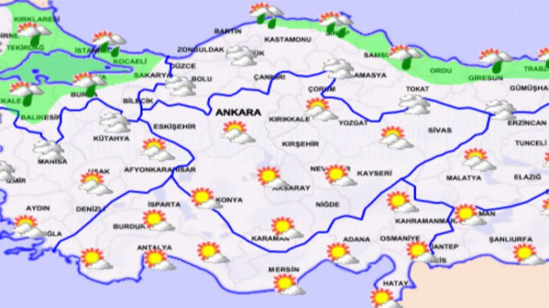 Türkiye'de bugün hava nasıl olacak? 