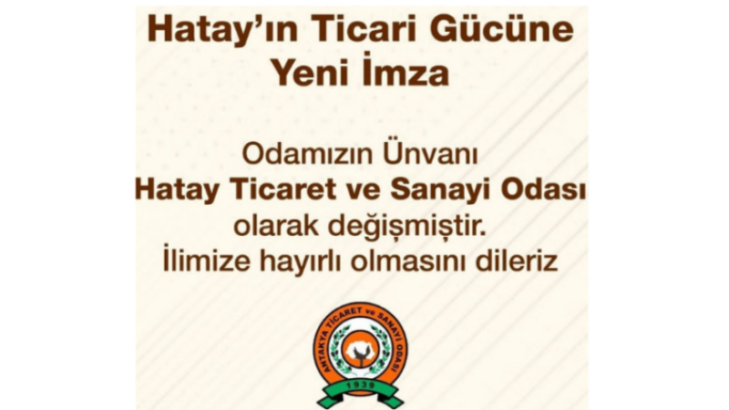 Hatay'ın Ticari Gücüne Yeni İmza