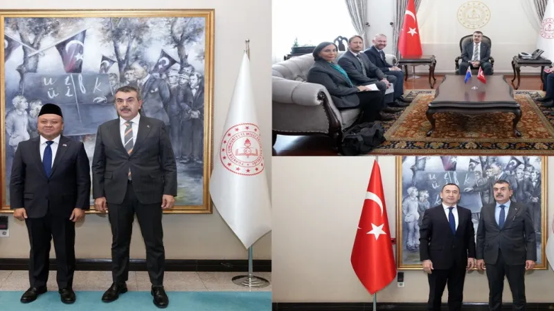 Üç ülkenin Ankara büyükelçileri MEB'de