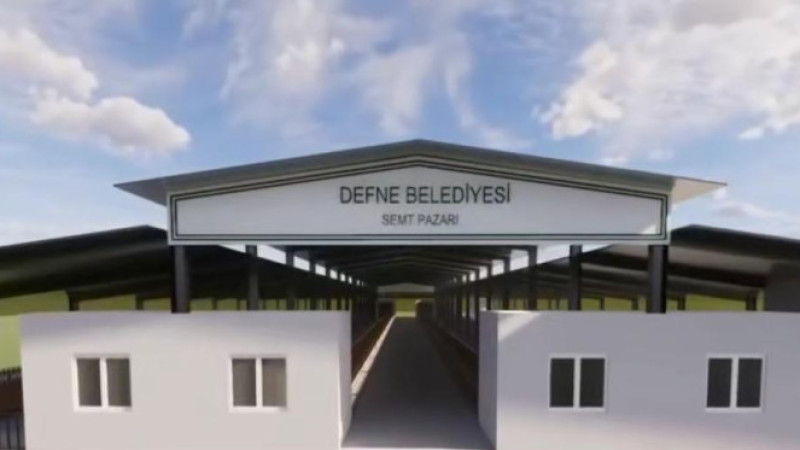 Defne’ye Modern Semt Pazarı Müjdesi: Temel Atıldı!