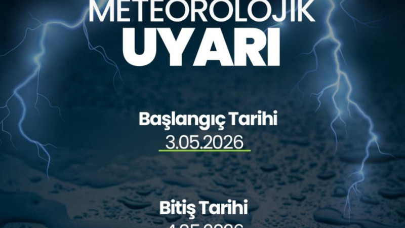 Hatay İçin Fırtına Uyarısı: 3-4 Mayıs’a Dikkat!