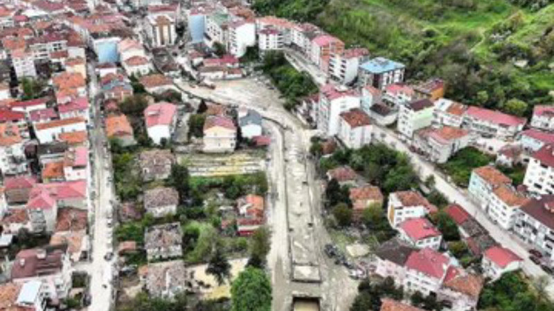 Samsun’un Havza İlçesinde Sel Felaketi: Cadde ve Sokaklar Sular Altında Kaldı.